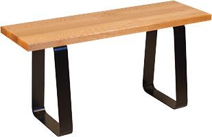 Banc de vestiaire avec pattes en U