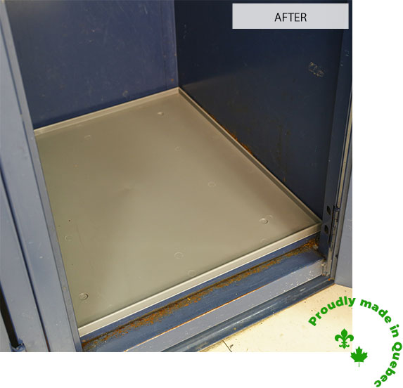 Locker bottom after